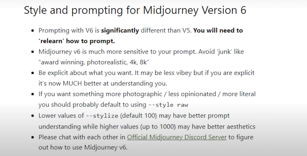 Midjourney V6: New Features