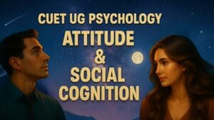 Attitude & Social Cognition: CUET UG Psychology
