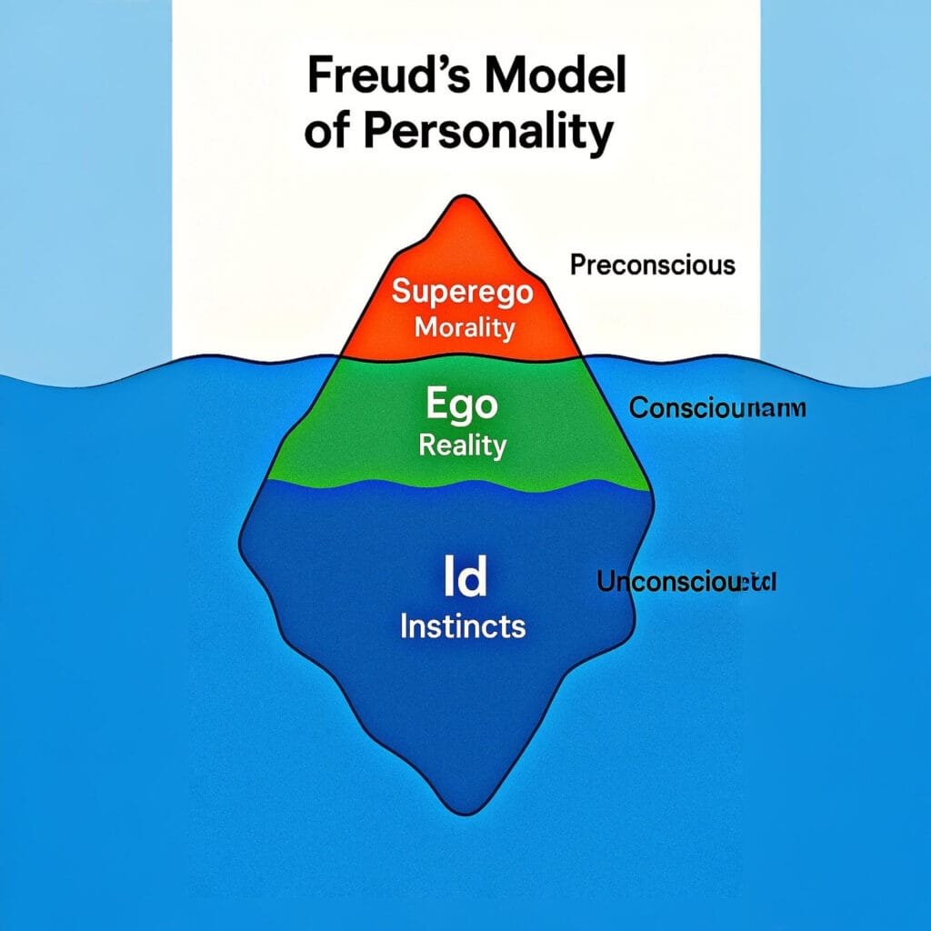 Freud's Model of personality: 12th Psychology, CUET UG