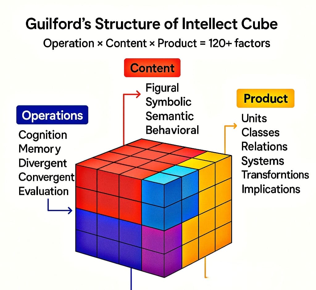 Guilford's structure - Variations in Psychological Attributes - CUET UG