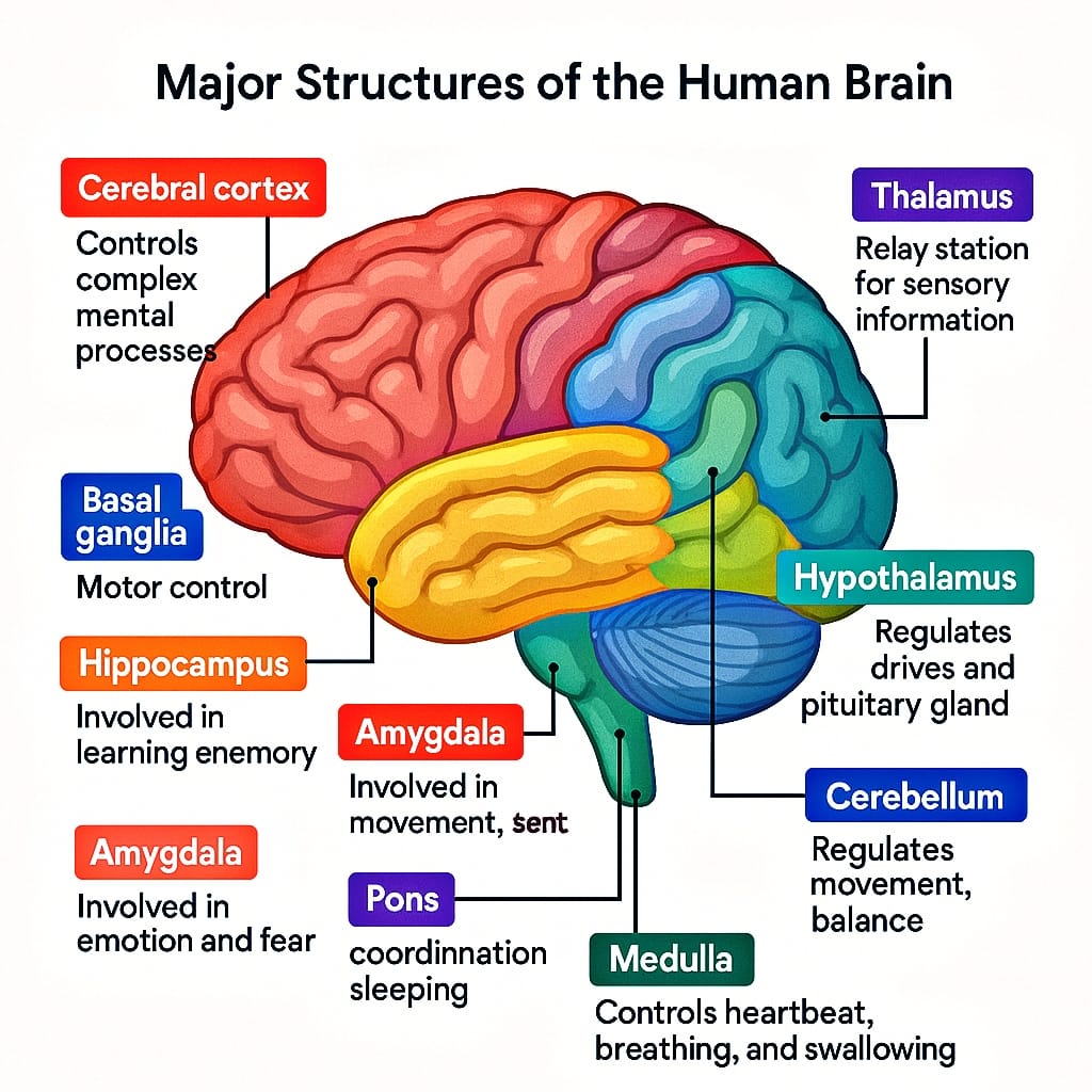 Major Structure of the Human Brain