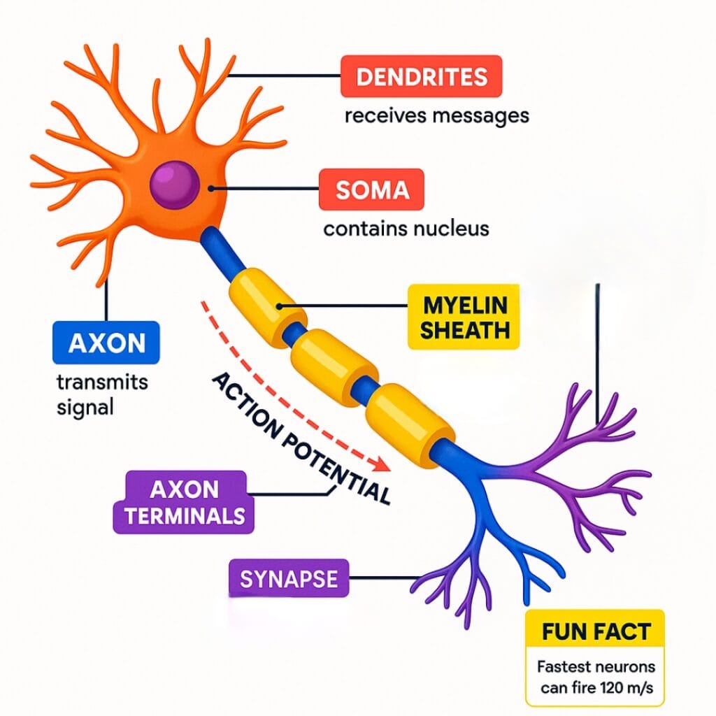 Neurons - Biological bases of Behavior: CUET PG Psychology
